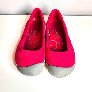 KEEN - Women’s, Kanga, Ballerina Flats, Soft Upper, Microfibre, Red, Size 7